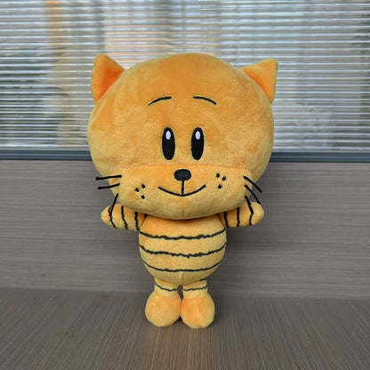 Cute Dog Man Plush Toys Yellow Lil Petey Cat Plush Soft Stuffed Cartoon   Animals Toys Gifts For Children Kids Xmas Birthday