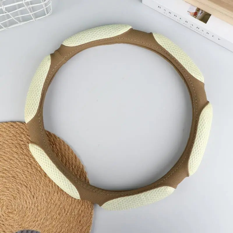 【M】Steering Wheel Cover Suitable For 38cm Diameter Car Accessories Interior Steering Wheel Protective Decoration Universal