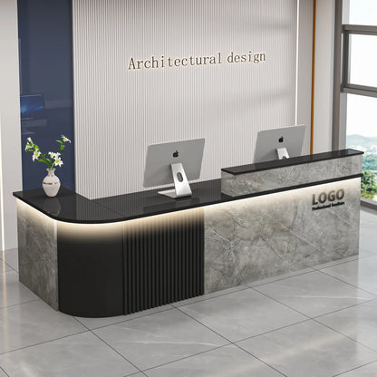 Professional Office Bar Counter Simple Luxury Beauty Design Reception Desk Modern Salon Bancone Bar Lusso Commercial Furniture