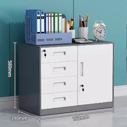 3/4/5 Drawer Office Filing Cabinet Lock Dividers Storage Filing Cabinets Living Room Organizer Cabinet Kitchen Home Furniture