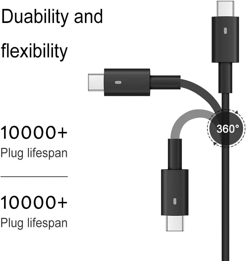 65W USB Type C Laptop Adapter Charger for Dell Latitude 7420 7370 7275 5285 5420 5520 7320 7410 5179 7390 5290 5320 3300 3301