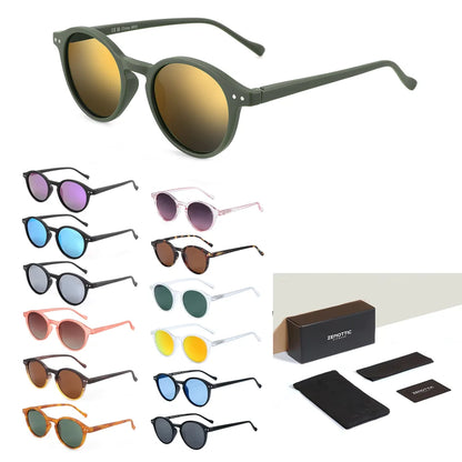 ZENOTTIC Retro Polarized Sunglasses 2026 2025 Men Women Vintage Small Round Frame Sun Glasses Polarized Lens UV400 Goggles Shade