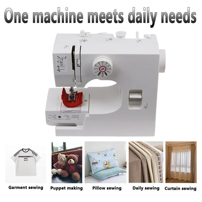 Semi-Auto Sewing machine, Household Fully Automatic,Mini, Multifunctional electric, Portable Sewing and Sewing Machine 6V 1200mA