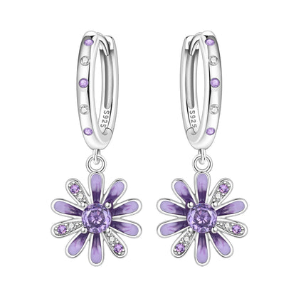 MISEFF S925 Sterling Silver Earrings Multiple Styles Exquisite Flower Earrings Original Fashion Jewelry Birthday Gift For Women