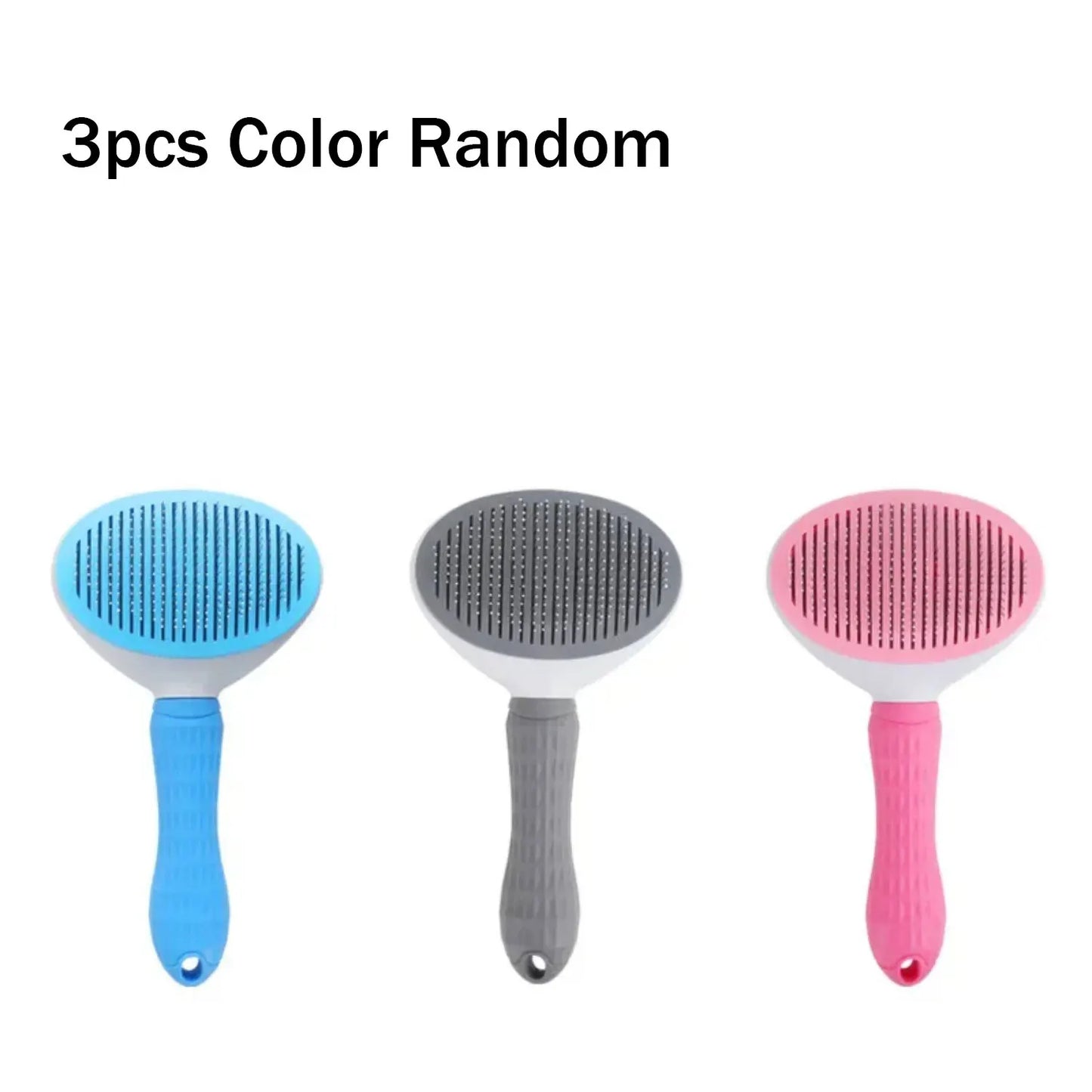 Dog Grooming Brush with Easy Clean Button, Pet Massage Comb for Effective Detangling and Hair Removal, Suitable for Dogs Cat