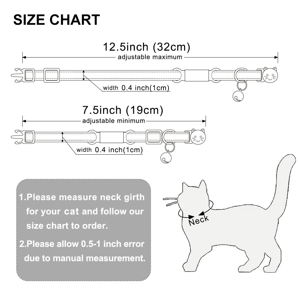 Personalized Nylon  Flowers Summer Cat Collar Id Name Tag Collar Pet Products Small Fast Breakaway Unisex Kitten Supplies