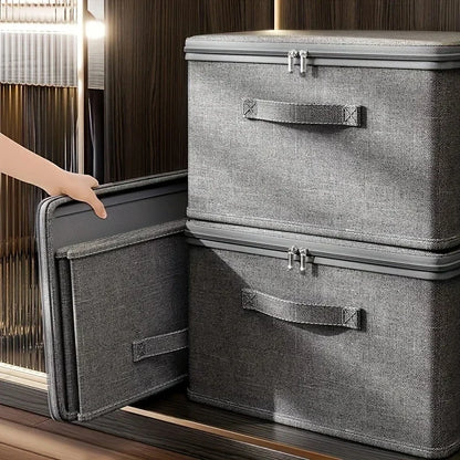 Stackable Waterproof Storage Boxes-Multi-Purpose Organizers forCloset,Bedroom,KitchenOffice,Ideal for Toys,Books,Clothes Storage