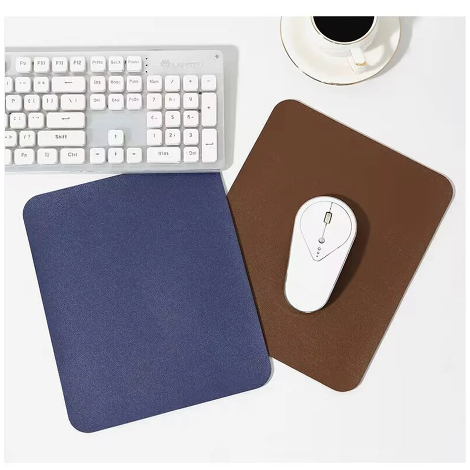 Small PU mouse pad Non-Slip Gaming Desktop Leather Mouse Pad Waterproof Anti-Scratch Easy To Clean Mat For PC Laptop Desktop