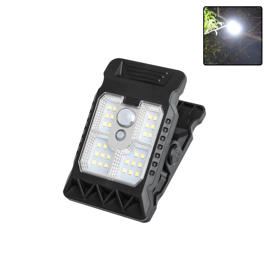 Solar Clip Lamp Motion Sensor- Wall Mounted  Light for Garden/Courtyard/Fence Emergency Night Light Safety Lighting for Yard Use