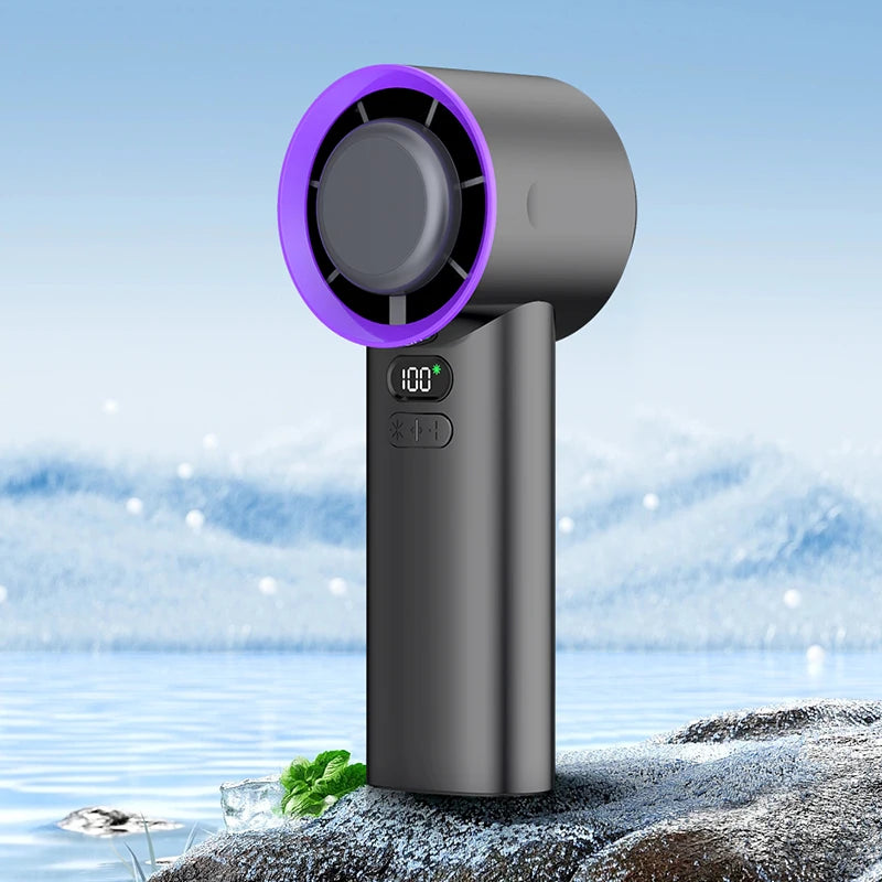 Portable mini fan, handheld fan, USB-rechargeable, suitable for men and women, for indoor and outdoor use, and travel