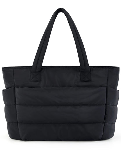 BAGSMART Tote Bag Large Capcity Women's Bags Puffer Padded Handbag For College School Portable Commuting Leisure Travel Pouch