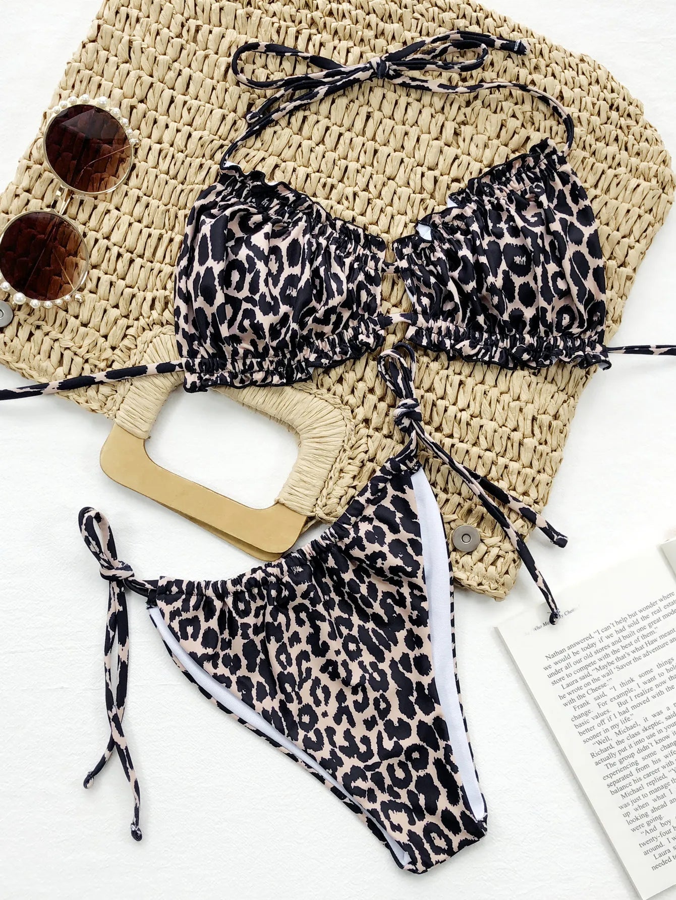 Bikinis 2025 Woman Sexy Ruffled Frilled Pleated Ruched Bikini Women Swimwear Two-piece Swimsuit Bikini set Bathing Suit