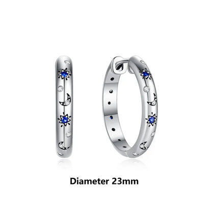 New 2026 Original 925 Sterling Silver Earrings For Women Piercing Hoop Love Heart Earings Rose Gold Wedding Gift Luxury Jewelry