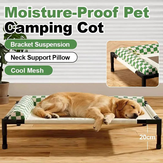 Pet Off The Ground Mesh Bed Breathable Mesh Pet Bed Four Seasons Universal Dog Bed Detachable Washable Moisture-Proof Dog Kennel