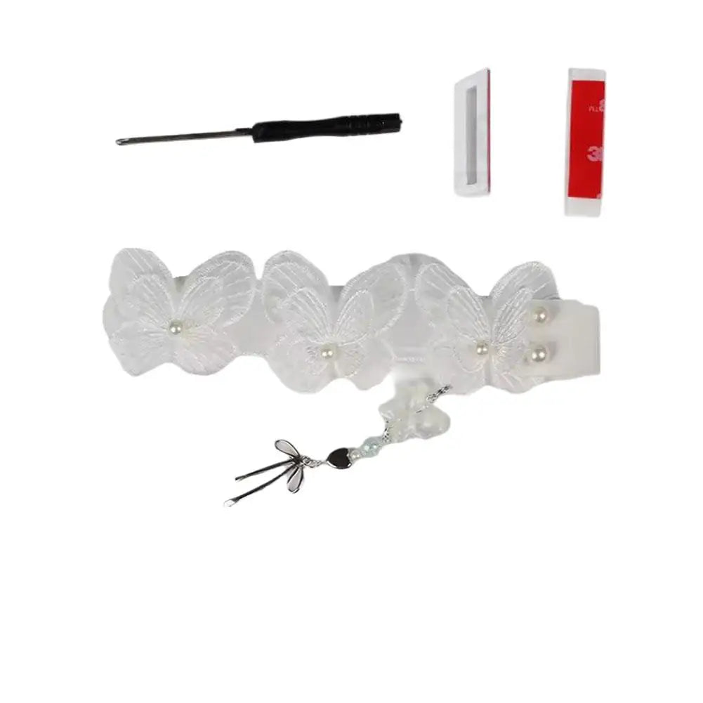 Lace Keyboard Ribbon with Snap-on Keyboard Hand-Decorated Keyboard Accessories for wootingATKDIY  Protect Keyboard Decoration