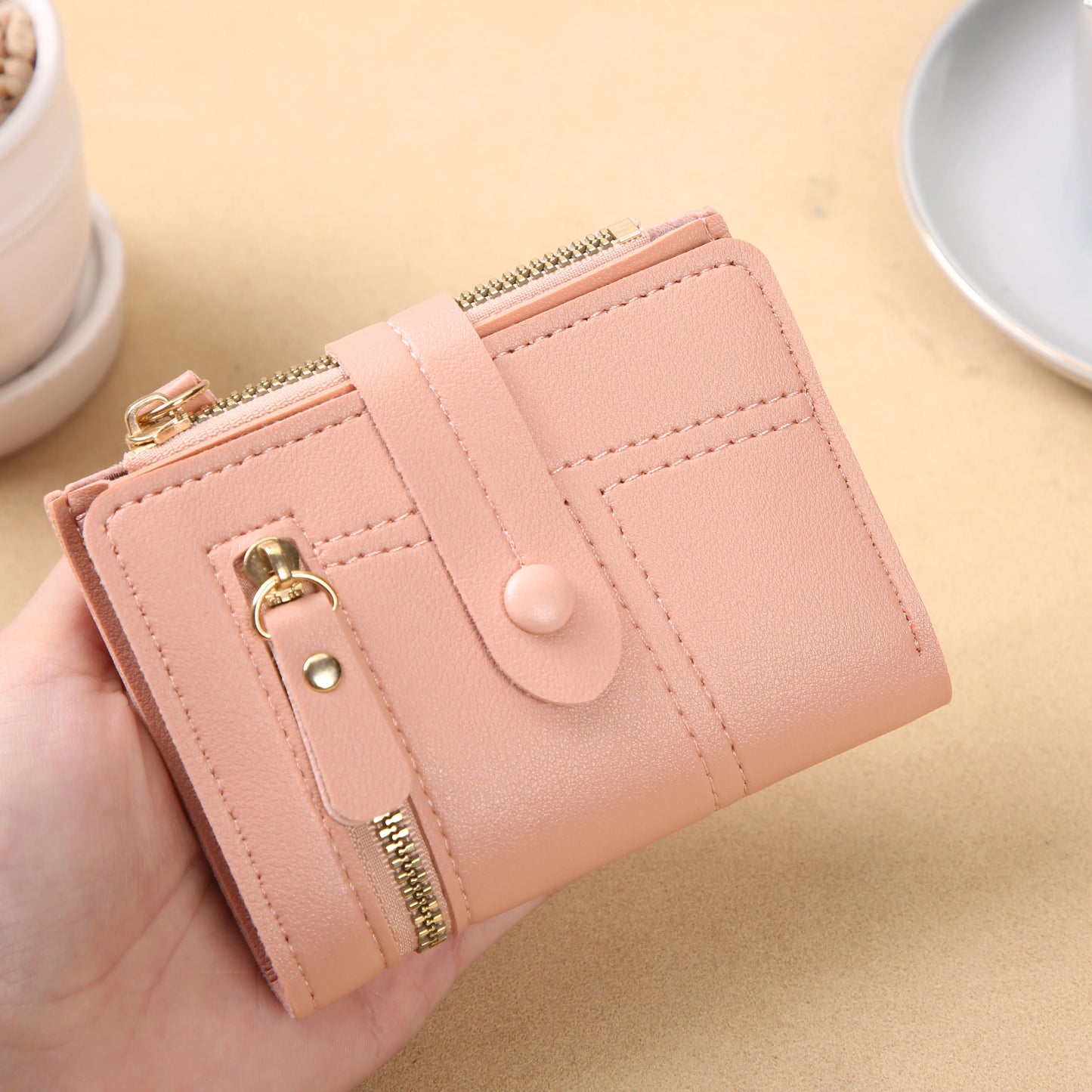 Ladies' wallet; short purse for women; high-end feeling cross-border multi-functional coin purse for women