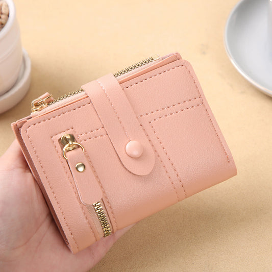 Ladies' wallet; short purse for women; high-end feeling cross-border multi-functional coin purse for women