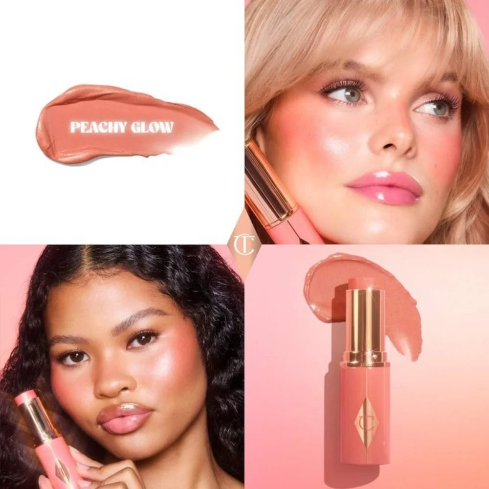 Charlotte Tilbury Blusher Highlight Spotlight Brightening Natural Nude Makeup Cosmetics Air Cushion Pen Blush Stick Cosplay Gift