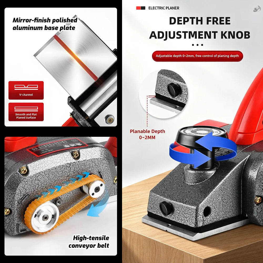 220V Woodworking Electric Planer High Power Electric Router trimmer Wood Milling Engraving Slotting Woodworking Power Tools
