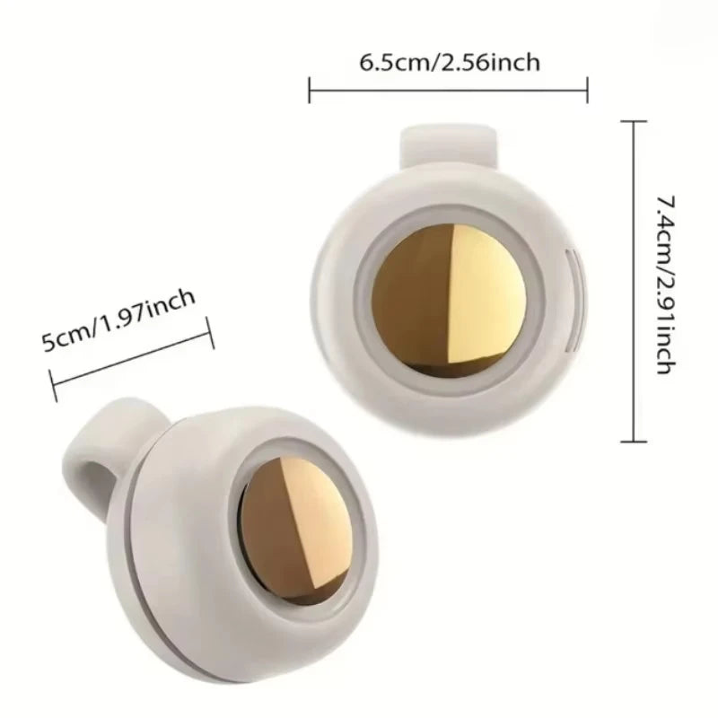 Portable Fan Mini Handheld Rechargeable Bladeless Electric Fan Clip Waist Fan Suitable for Outdoor Ventilation Desktop Small Fan