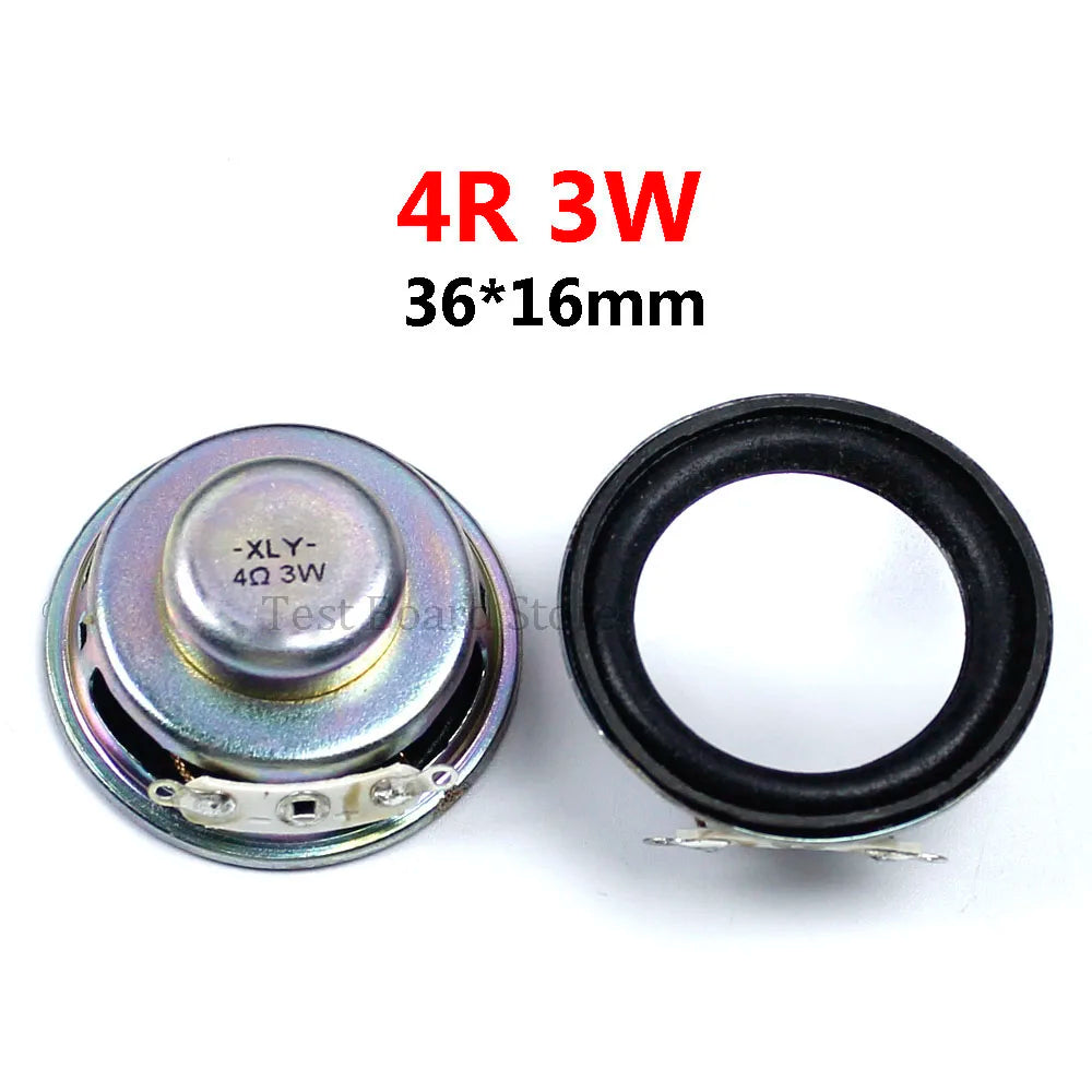 1Piece 4R 3W 5W Diameter 4cm/5cm Amplifier Loudspeaker 3 Watt 4 Ohm 36mm/40mm/45mm/50mm Speakers for Arduino