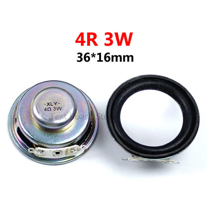 1Piece 4R 3W 5W Diameter 4cm/5cm Amplifier Loudspeaker 3 Watt 4 Ohm 36mm/40mm/45mm/50mm Speakers for Arduino