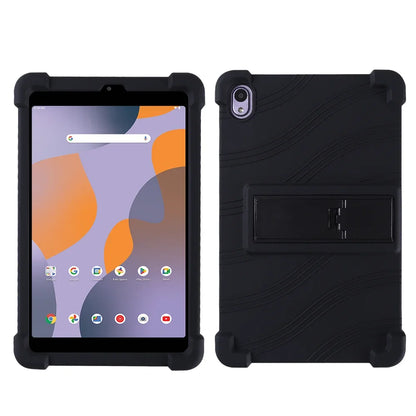 For Walmart ONN 8-inch 100135923 Tablet Case 2024 Shockproof Air Cushion Soft Silicone 8-inch Adjustable Stand Protective Case