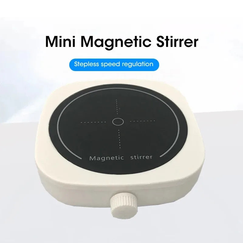 Mini Magnetic Stirrer Lab Stir Mixer Portable Stir Plate with Stir Bar 2L 4000RPM USB Cable Connection for Laboratory