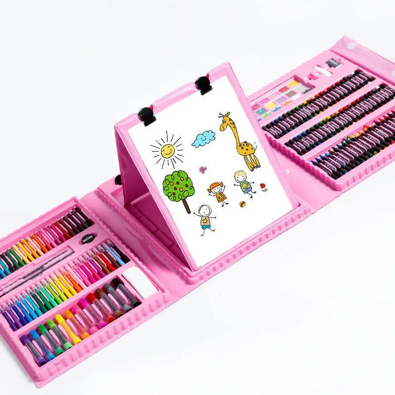 Children's Painting 색칠공부 Full Set Brushes Art Tools Gift Box Set Developing Children's Create Draw Interests  Art Supplies