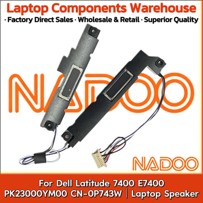 New Original Laptop Notebook Audio Speaker For Dell Latitude 7400 E7400 PK23000YM00 CN-0P743W built-in speaker horn audio