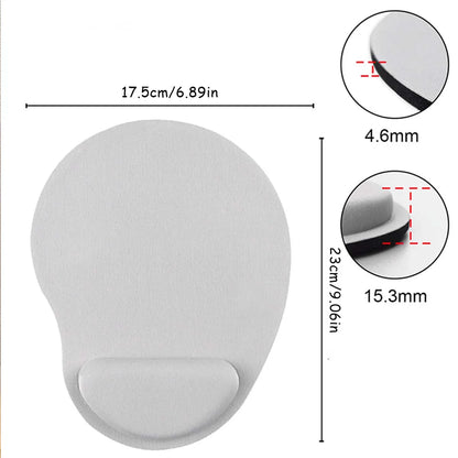1pc (23cm*17.5cm) wrist mouse pad, home/office, non-slip, wear resistant, skin-friendly comfortable hand pillow mouse pad