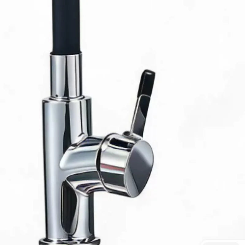 Single Lever Deck Mount Kitchen Water Tap 360 Degree Rotatable Flexible Hose Hot Cold Mixer Faucet Household Plumbing Hardware