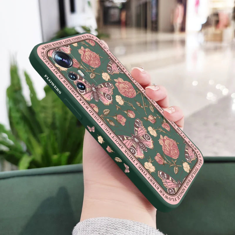 Classicism Flower Phone Case For Xiaomi Mi 17 15T 14T 14 13 13T 12 12T 11 Ultra lite 10 10S 11T 10T 9T Pro Lite Poco F5 5G Pro
