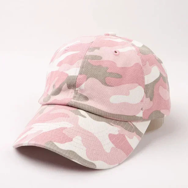 Japanese Style Street Tide Brand Soft Top Camouflage Baseball Cap Female Face Little Wild Peaked Cap