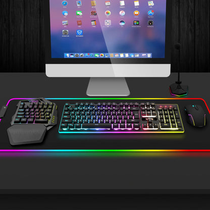 One-handed gaming keyboard 2.4G wireless charging model RGB luminous left-handed gaming keyboard