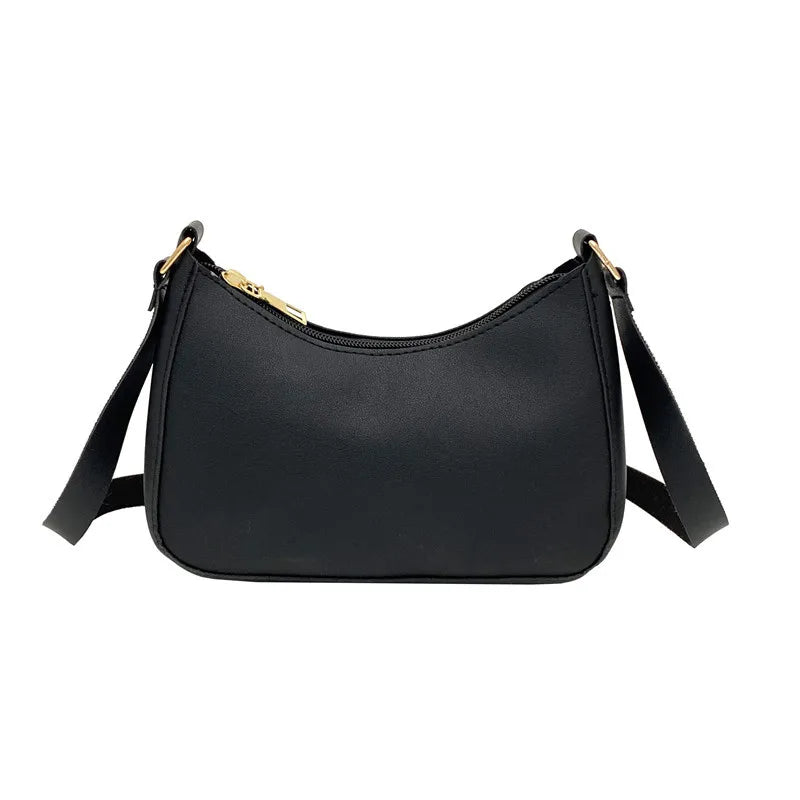 WOMEN'S Bag Underarm Bag  Handbags Retro Solid Color PU Leather Shoulder Underarm Bags Casual Women Hobos Handbags