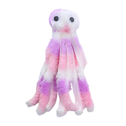 Cute octopus cat toys for kittens and young cats, cat toys for chewing, plush toys, pet supplies