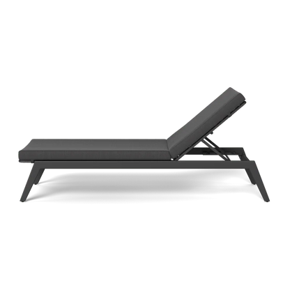 Outdoor Furniture Modern Design Aluminum with Rope Woven Chaise with Cushion Garden Sun Lounger Daybed