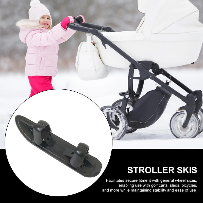 Stroller Skis 2 In 1 Baby Stroller Ski Scooter Conversion Skiing Attachment For Bicycle Outdoor Sports Lakeside Paths Resort