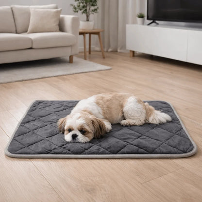 Pet Bed Mat Anti-Slip Self-Heating Dog Pad Thermal Folding Pet Sleeping Blankets Cozy Soft Dog Crate Pad for Cats and Dogs