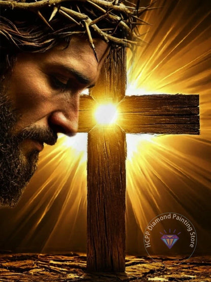 Jesus Christ Cross Diamond Painting Kit 5D DIY Diamond Embroidery Cross Stitch Handmade Art Gift Crafts Home Decor Gift