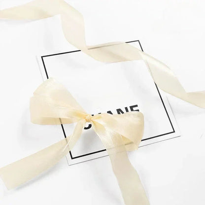 Beautiful Translucent Chiffon Ribbons 2.5cm Width DIY Handicraft Bowknot Festival Gift Box Packing Ribbons