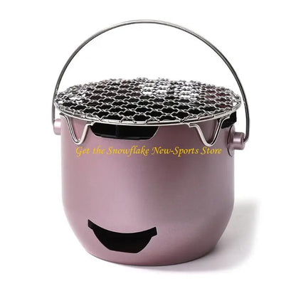 E56D Portable Camping Small Carbon Stove For Indoor Outdoors Camping Picnics Enduring