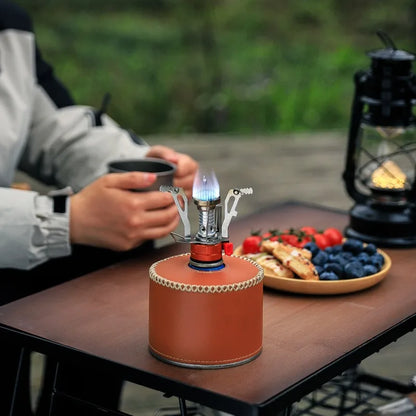 Foldable Ultra-light Alloy Mini Gas Stove Portable Outdoor Cooking Furnace For Camping Hiking Picnic