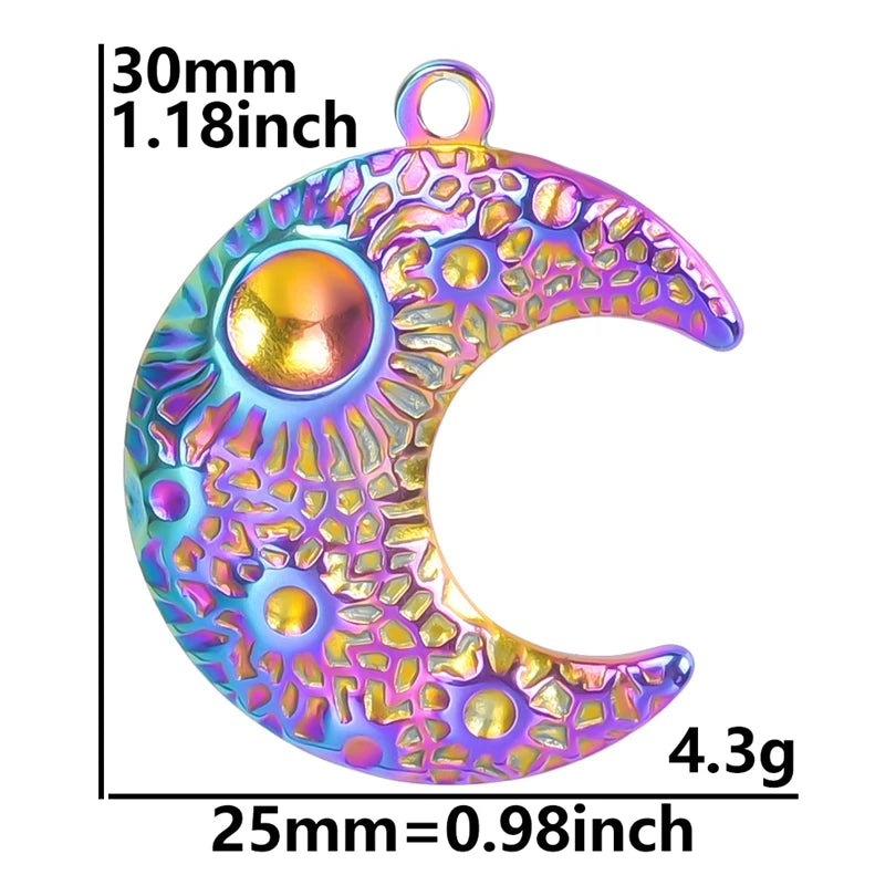 Color Brief Fashion Sense Of Design Pendant Mushroom Chain Heart-Shaped Feather Plant Rose  Marine Dolphin Pendants Diy Jewelry