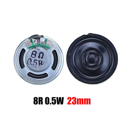 2PCS 8R 32R 0.5W 1W 2W Mini Speaker 8 Ohm 32 Ohm Loud Speaker Diameter 20mm 23mm 26mm 28mm 30mm 32mm 36mm 40mm 45mm Loudspeaker