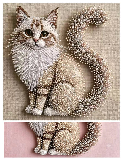Cat three-dimensional decorative painting, suitable for wall decoration