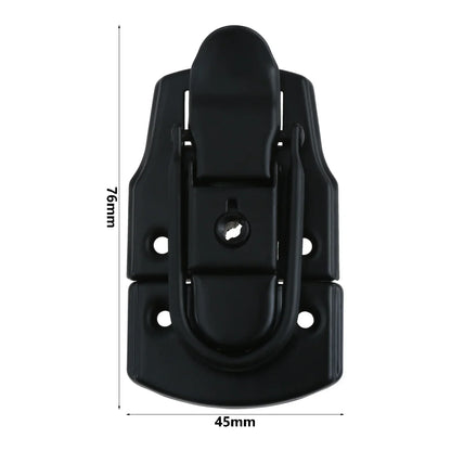 1pc Suitcase Lock Hasp with Key 76*45mm Tool Cabinet Fitting Lock Bag Spring Belt Hasp Buckle Hardware Package Accessories