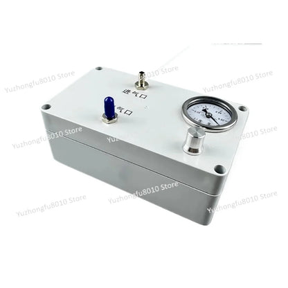Electric Vacuum Pump with Pressure Gauge - Lab Use for Liquid Extraction, Gas Sampling, Defoaming, Negative/Positive Pressure