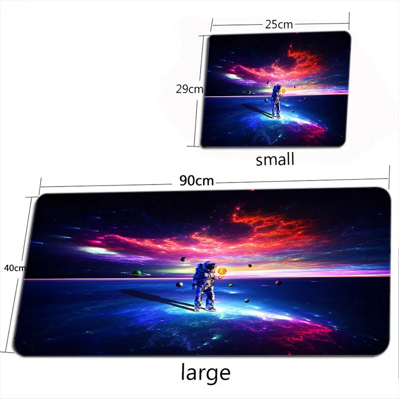 Space Astronaut Mouse Pad New Large Computer Office Game Table Mats XXL Rubber Anti-slip Gaming Keyboard Mousepad Long Desk Pads